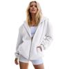 Womens Zip Up Hoodies Oversized Sweatshirts Fall Fashion Outfits Casual Jackets