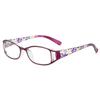 Women'S Elegant Print Of Flowers Reading Glasses Blue Light Blocking Ultra Light Comfortable Hd Clear Lens Far Sight Eyeglasses