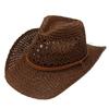 Vintage Western Denim Beach Hat Men'S And Women'S Straw Hats Outdoor Travel Ethnic Style Top Hat