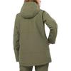 SALOMON Куртка Bashley Puff Letter Print с капюшоном, застежкой-молнией и длинными рукавами, женские куртки, цвет армейский зеленый LC2146300