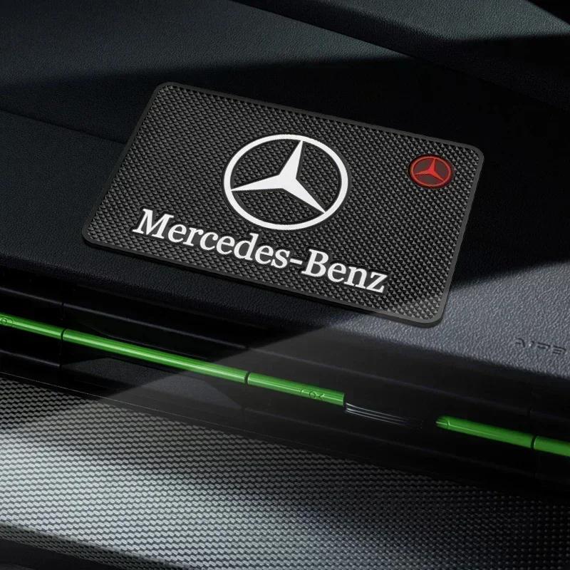 1PCS Black Car Dashboard Silicone Non Slip Mat Phone Holder Anti-skid Pad Auto Accessories For Mercedes Benz AMG A R G Class GLK