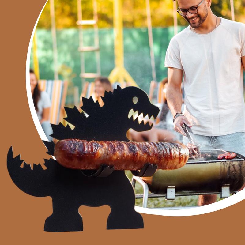 Portable Grill Stand Portable Hot Dog Holder Funny Creative Metal Grill Accessories For Holiday Backyard Events Kitchen Trips