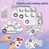 Палитра для макияжа из нержавеющей стали для смешивания тональной основы