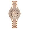 Roman Pattern Diamond-Studded Ladies Watch with Bracelet - Women's One-Piece Cornucopia
