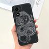 For Moto E14 Motorola Funda Case Cool Cartoon Luxury Painting Phone Case On Motorola E14 4G 6.56" Back Cover Soft Black Silicome