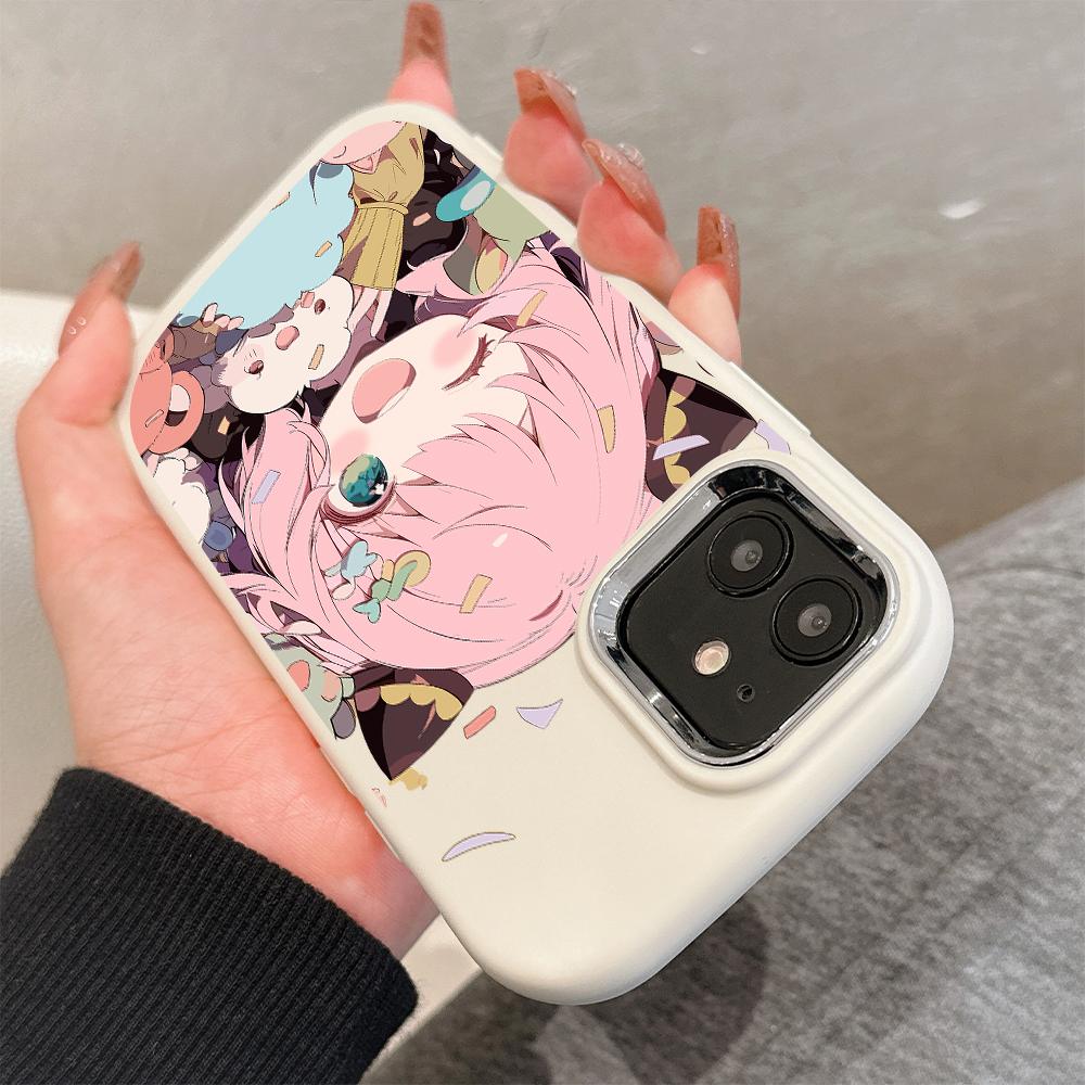 For OPPO A16 A38 A57 A58 A74 A78 A98 Reno8T Reno13F Realme C25S C53 C65 Cartoon Black Cat Silver Edge Soft Liquid Silicone Protective Casing