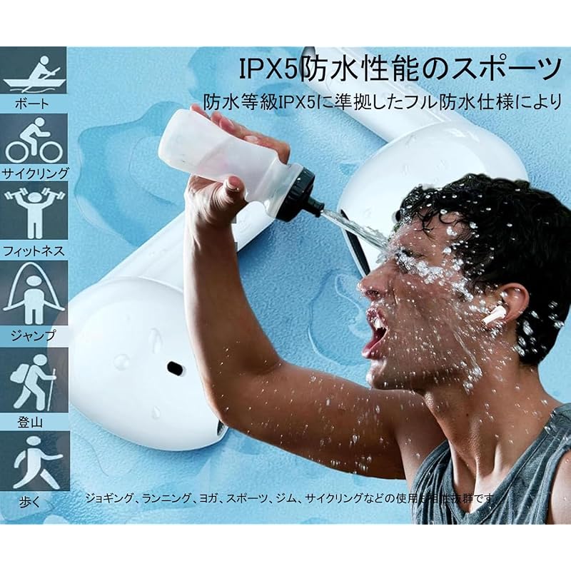 Беспроводные наушники, обновленная версия 2025 года, технология Bluetooth5.3, полный комплект, супер мощное шумоподавление/водонепроницаемость IPX7, до 36 часов