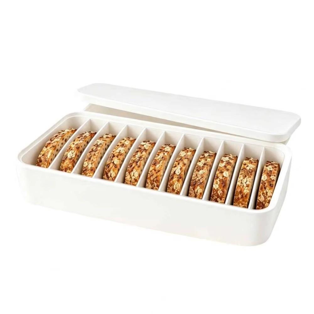 11-Slot Silicone Bread Freezer Box Divider Insert Freezer Bread Box Food Organization