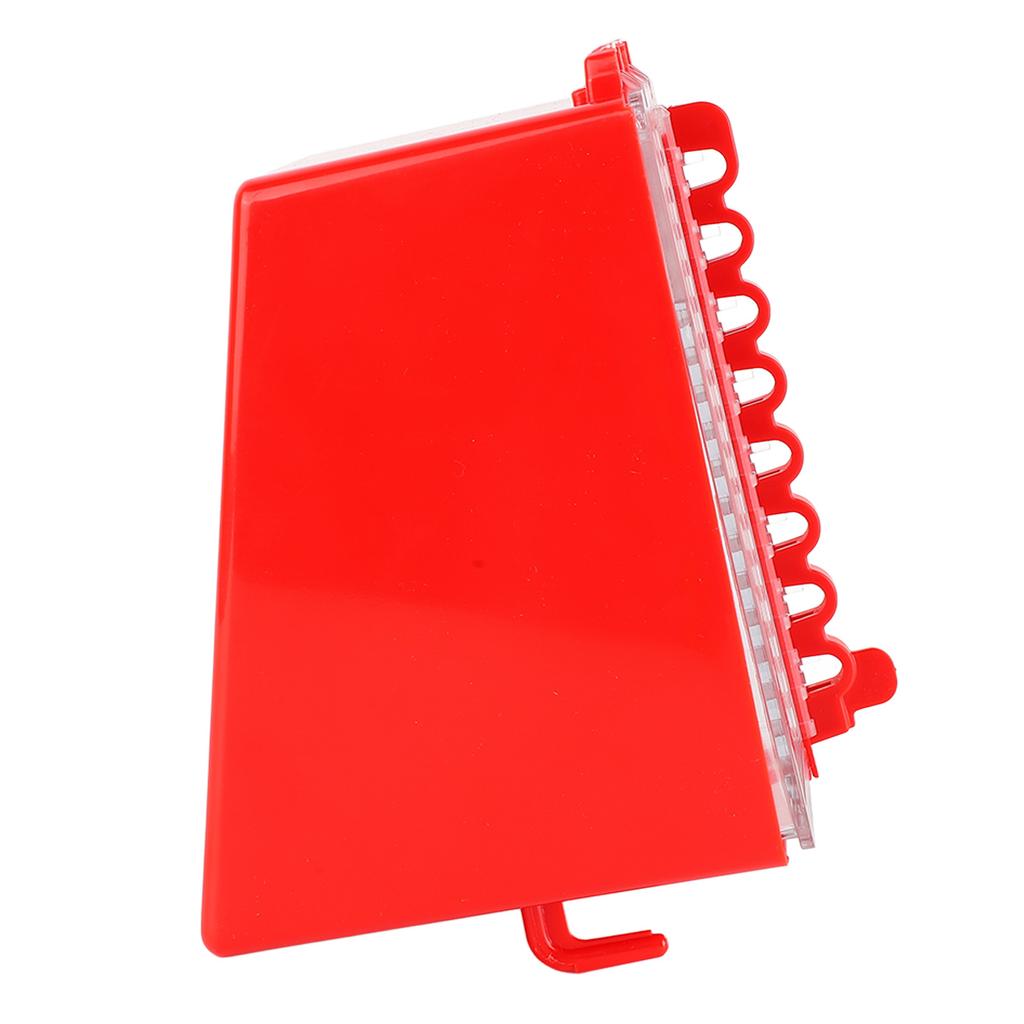 Wall Mount Lock Box 8 Hole Positions Hanging Locks Keys Combination Box with Transparent Panel