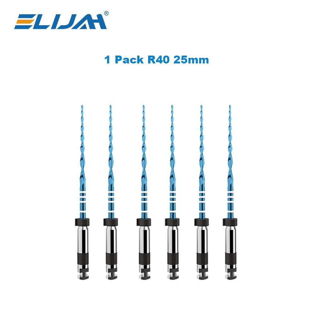 6Pcs Dental Reciproc Blue Endodontic Files Engine Use 25mm R25 R40 R50 Heat Activation Niti Rotary Root Canal Files Dentist Tool