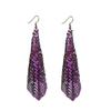 Fashion Earrings Metal Sequins Tassel Earrings Creative Square Geometric Long Earrings