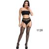 High-End Sexy Lingerie Fishnet Stockings with Non-Slip Garter, Nurse & Stewardess Style