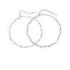 Adjustable Lovers Bracelet Valentine's Day Couple Bangle Fashion Simple Thin Bracelet  Female