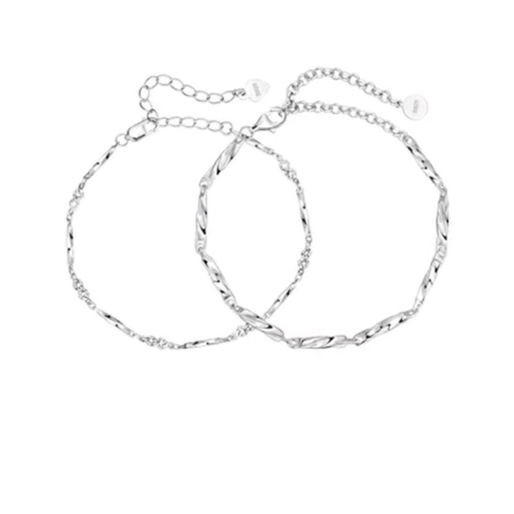 Adjustable Lovers Bracelet Valentine's Day Couple Bangle Fashion Simple Thin Bracelet  Female