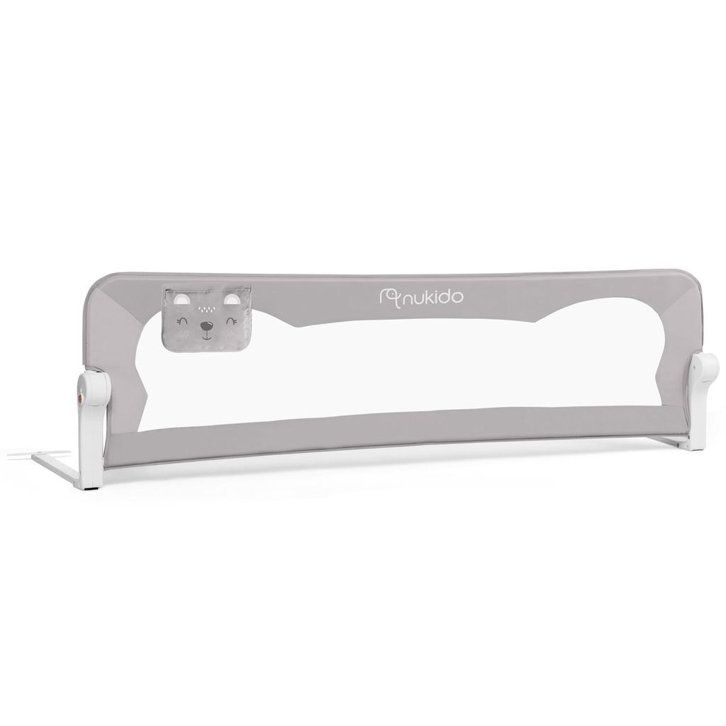 Protective Bed Rail 180 X 42 X 35 Cm Nukido Gray
