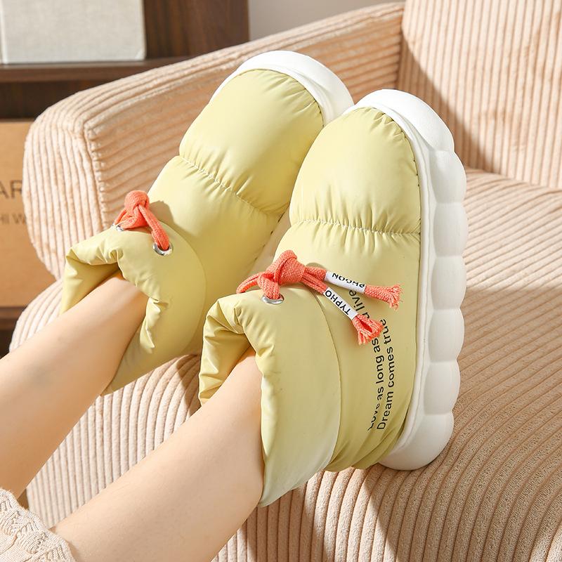 Зимние ботинки для женщин, зима 2024, новые теплые плюшевые толстые удобные хлопковые ботинки, водонепроницаемые нескользящие уличные ботинки, повседневная обувь на плоской подошве