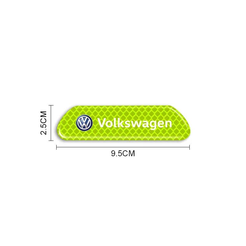 VW Для Volkswagen 4 шт. Автомобильная дверь Предупреждающий светоотражающий знак Наклейка Автомобильный стайлинг Для Volkswagen VW POLO GOLF 4 5 6 7 7.5 8 MK4