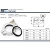 KF10 KF16 KF25 KF40 KF50 Aluminum Vacuum Clamp With Centering Ring , LS06