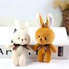 with Bow Tie Mini Teddy Dolls 16cm Keychain Pendant Cute Stuffed Rabbit  Kids