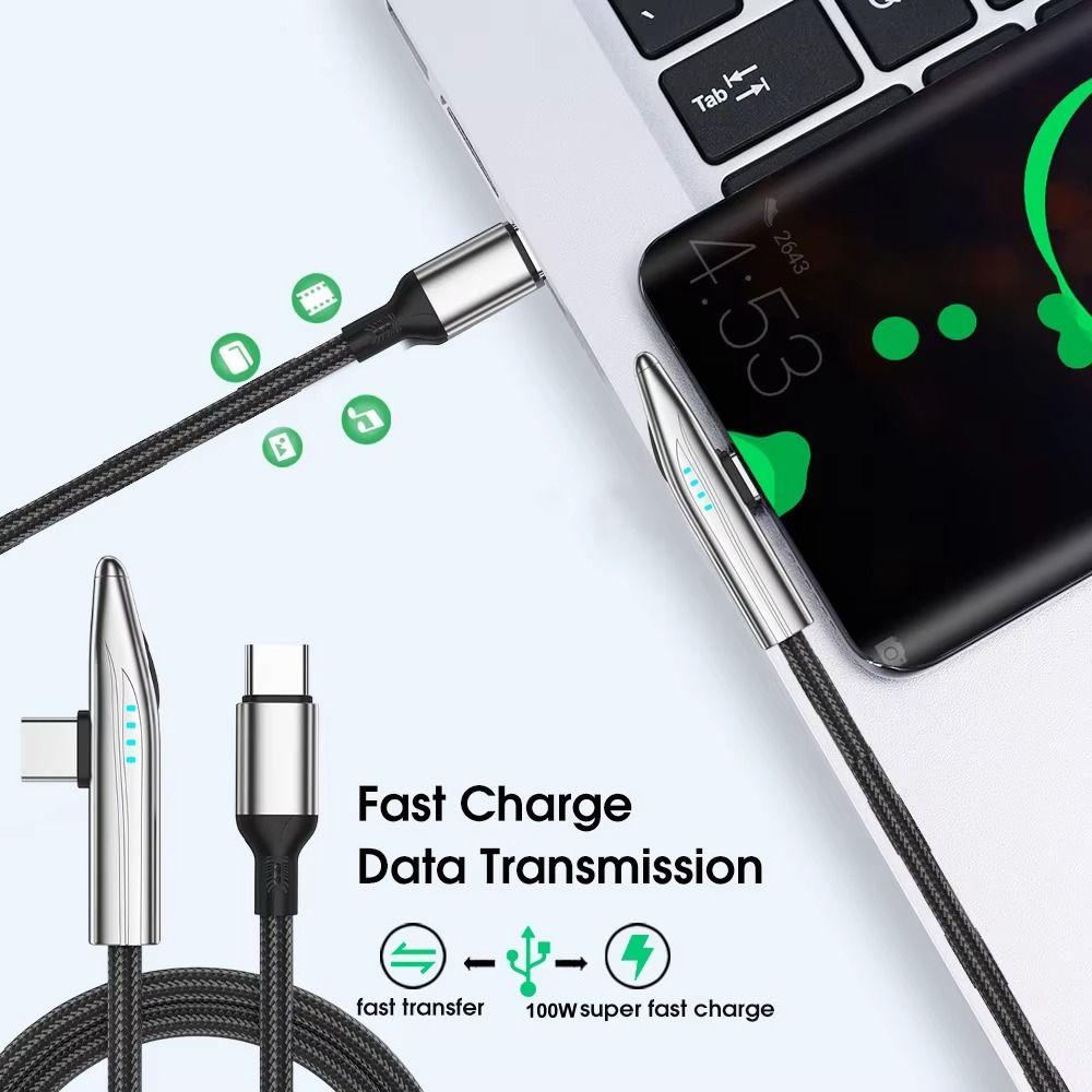 Double Headed USB Type C to C Cable Lightweight Type C Data Cable Mobile Phone Accessories
