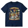 I Support Unisexs Sports Funny Meme Graphic Tshirts Unisex Unisex Fashion Hip Hop Cotton Short Sleeve Tshirt Casual Streetwear