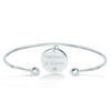 [R2554] - Silver Bracelet 'Mom I Love You' Silver White (rhodium) - 56mm 15mm