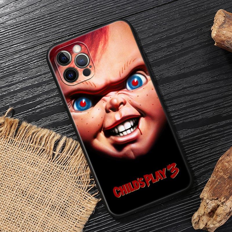 Чехол-ужастик Страшная кукла Чакки Для iPhone 14 Чехол Для iPhone 15 11 12 13 Mini 14 Pro Max XS X 7 8 15 Plus SE2020 Чехол Мягкая обложка
