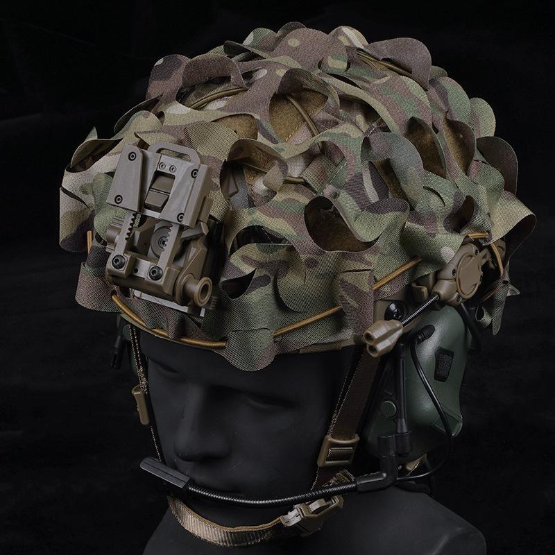 Tactical Laser Cut Leaf Camouflage Helmet Cover For BJ PJ MH Helmet Outdoor Hunting Training Cosplay Accessories