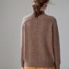 Fanzhen Women's High-Neck Cashmere Knit Sweater