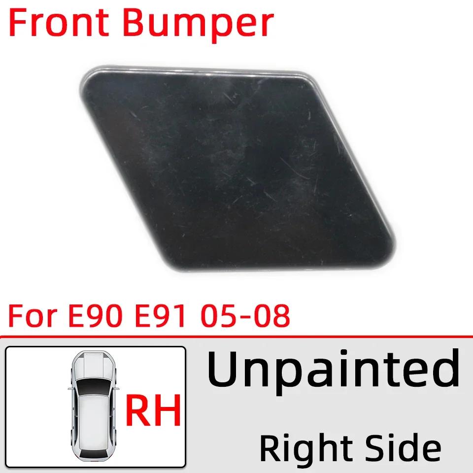 Headlamp Washer Nozzle Cover For BMW 320 325 328 330 335 E90 E91 LCI 2005-2008 2009-2012 Car Headlight Water Spray Lid Painted