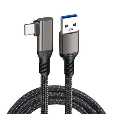 5 м Кабель USB Type C под прямым углом Передача данных 60 Вт 3 А Быстрый USB Gen2 Type C к Прочный нейлон Совместим с устройствами с USB C, такими как и Игра