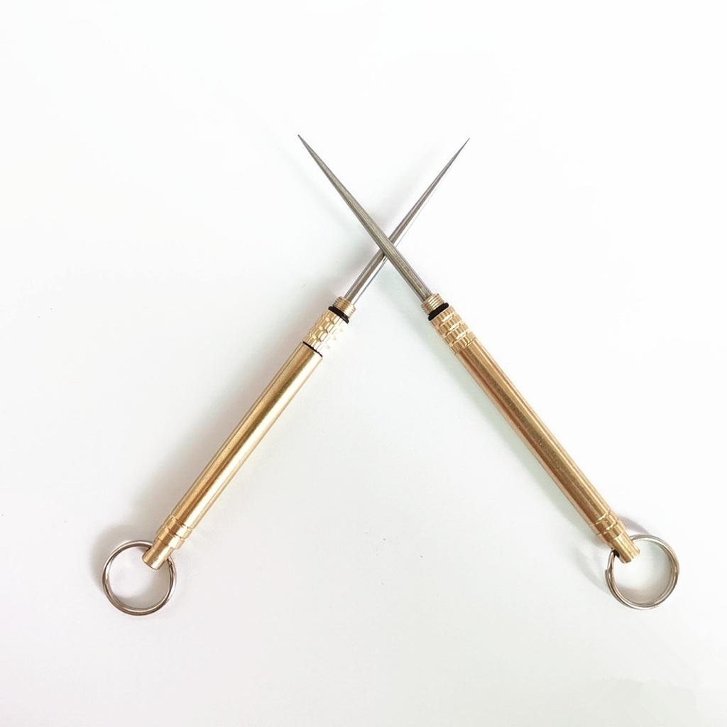 Титановый сплав, уличная зубочистка EDC, фруктовая вилка, инструмент для кемпинга, держатель для зубочисток, титановая зубочистка