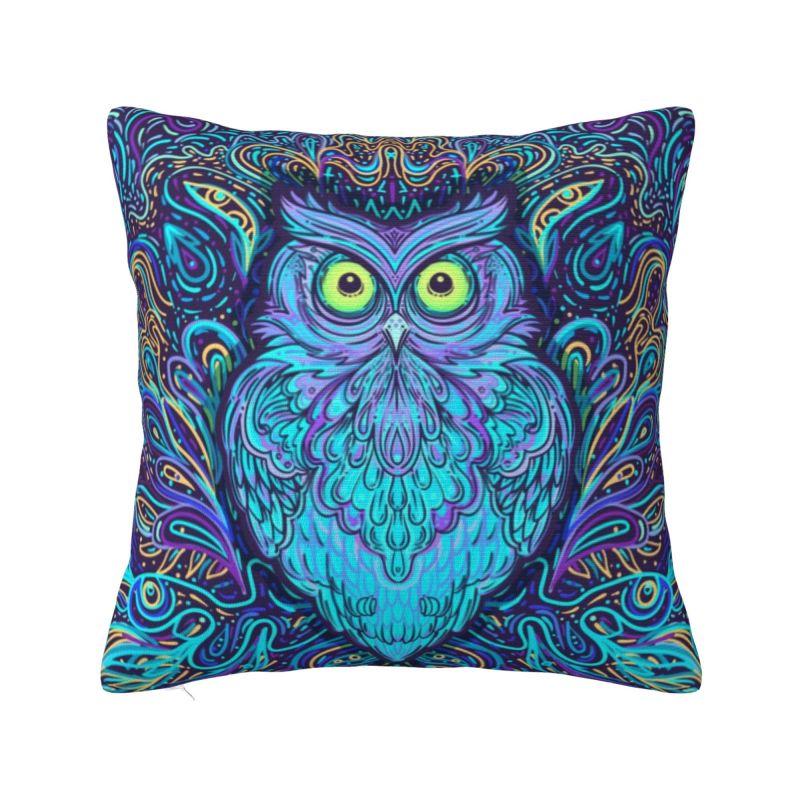 Красочная наволочка на подушку с мандалой лотоса 40x40см бархатная буддизм цветок наволочка для диванной подушки квадратная наволочка украшение