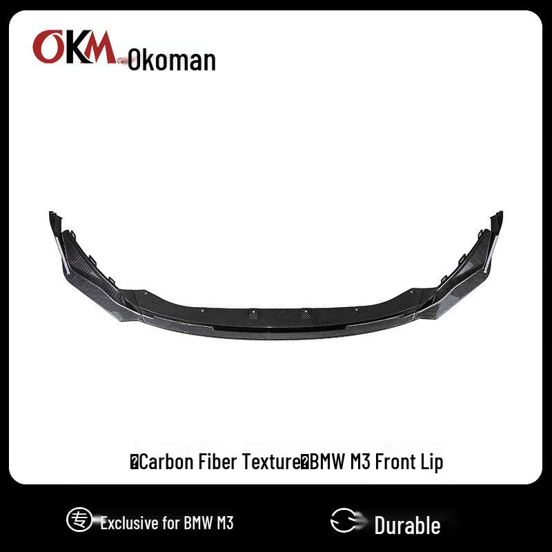 Передний бамперный лип и сплиттер для BMW M3/M4 G80/G82: Комплект внешней обвески 2020-24.