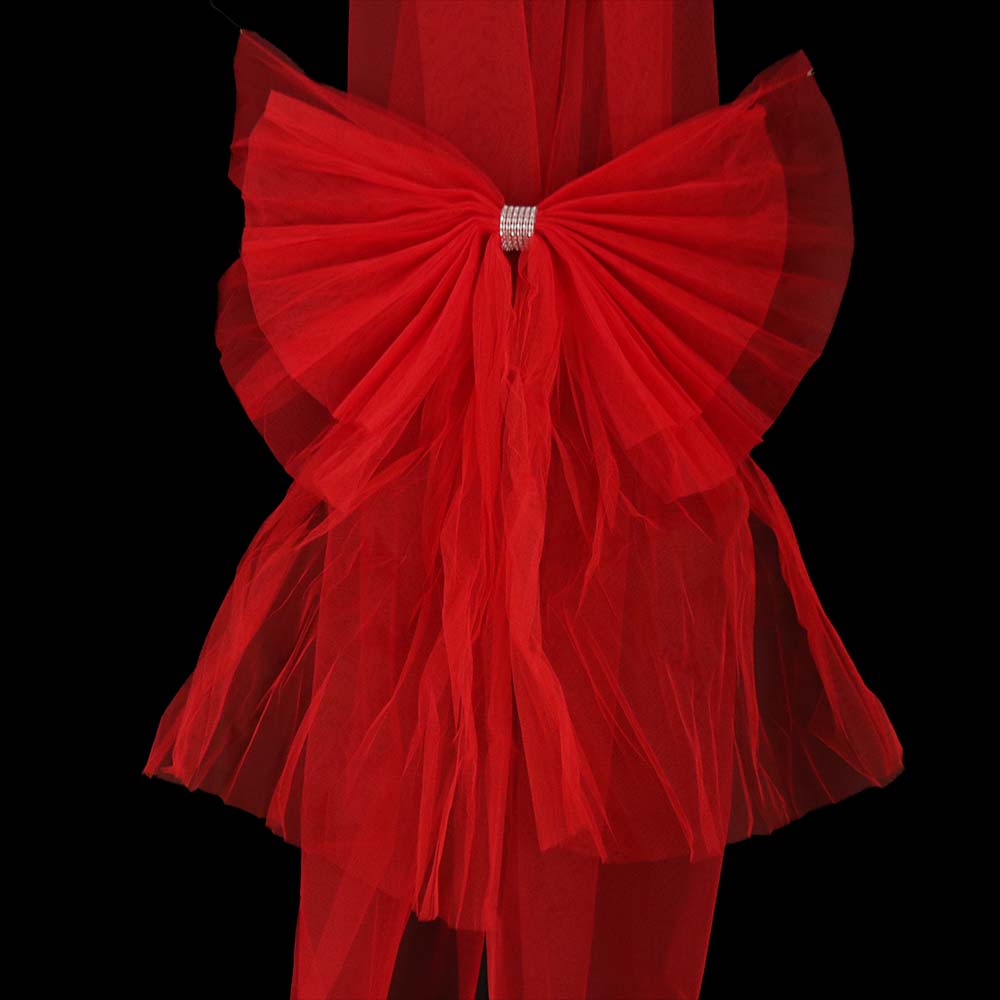 Красный Рождественский Бант для входной двери, большой размер, рождественский декор для дома, шкаф, бант для камина