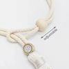 2 PCS Adjustable Cotton Cord Curtain Tiebacks Curtain Straps Bohemian Chic Log Loop Curtain Buckle Strap With Tassel Hand Woven