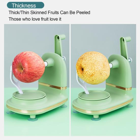 Изготовленный из прочного материала ABS+PC, этот овощечистка оснащен острыми лезвиями из нержавеющей стали, которые могут быстро тонко нарезать груши, не теряя при этом слишком много мякоти.