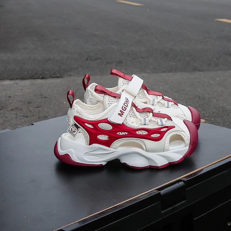 Children's sandals boys' sports bag head sandals summer new middle-aged and older boys' creek shoes soft sole non-slip