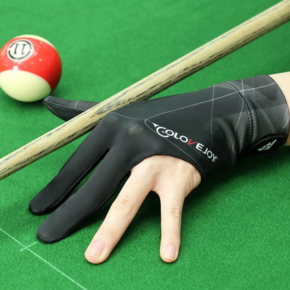 Polyester 3 Fingers Billiard Glove Three Finger Single Piece Billiards Gloves  Training Equipment
