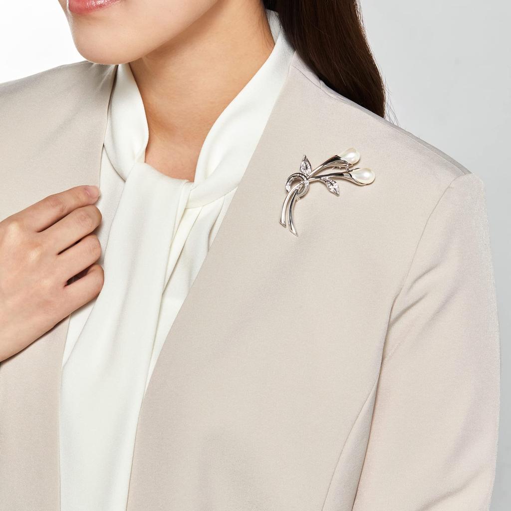 Shell Pearl Color Brooch VBPV3013 UW [Vendome Boutique]