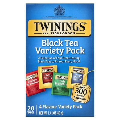 Ассорти черного чая Twinings, 20 чайных пакетиков, 40 г (1,41 унции)