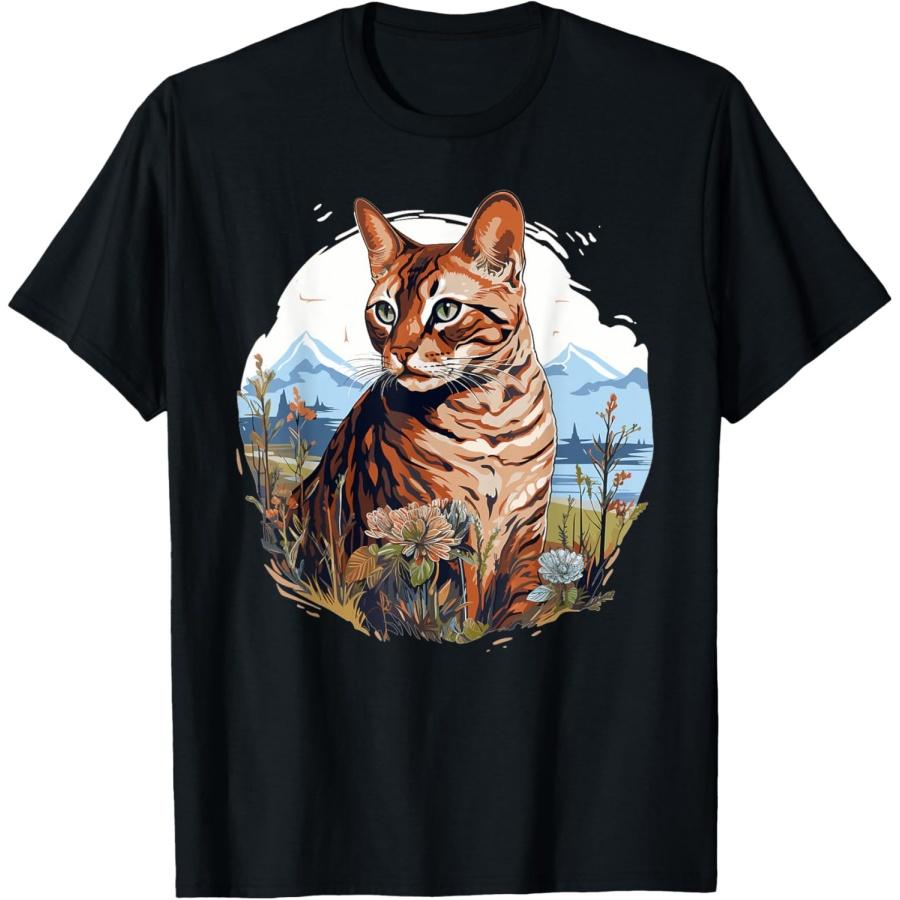 Бенгальские кошки Футболка с бенгальской кошкой