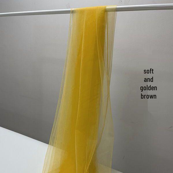 Лимонно-желтая марлевая ткань - Идеально для декора детского сада и фотофонов | Однотонная серия «Свежесть»