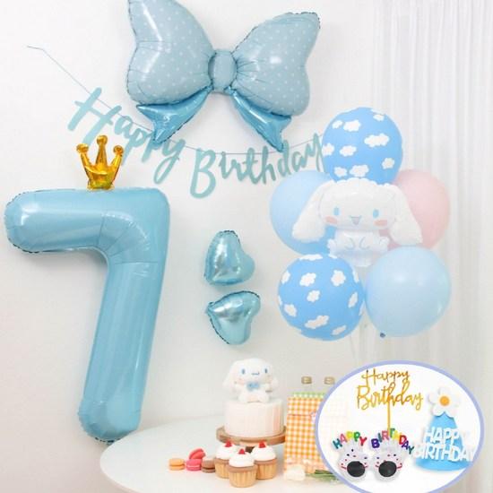Sanrio Cinnamoroll Balloon Birthday Party Set, a Popular Character In Korea