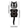 Wall Clock Creative DIY Cat Acrylic Wall Clock with Swing Tail Pendulum for Living Room Bedroom Kitchen Home Décor
