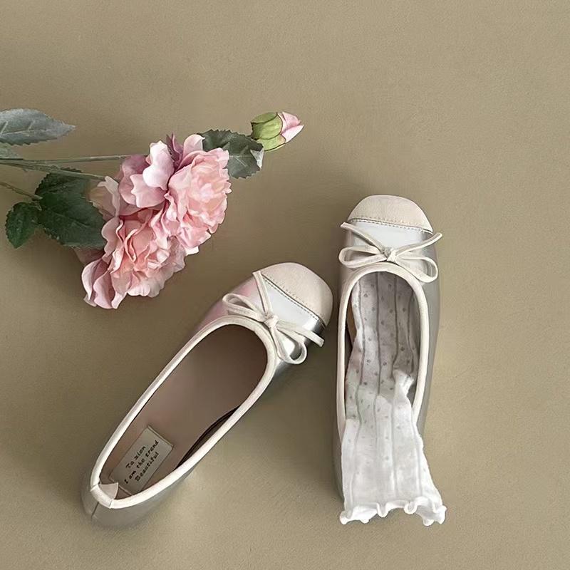 Женские балетки Bow Tie Cute Kawaii Shoes для женщин Slip on Casual Shoes