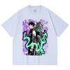 230 г/м² 100% хлопок Kaiju No 8 V9 Кафка Принт Унисекс Тяжелая хлопковая футболка