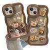 Coffee Bear Doll Applicable To IPhone16 Apple Phone Case 15 Promax Transparent Silicone 14 Cute Niche 13