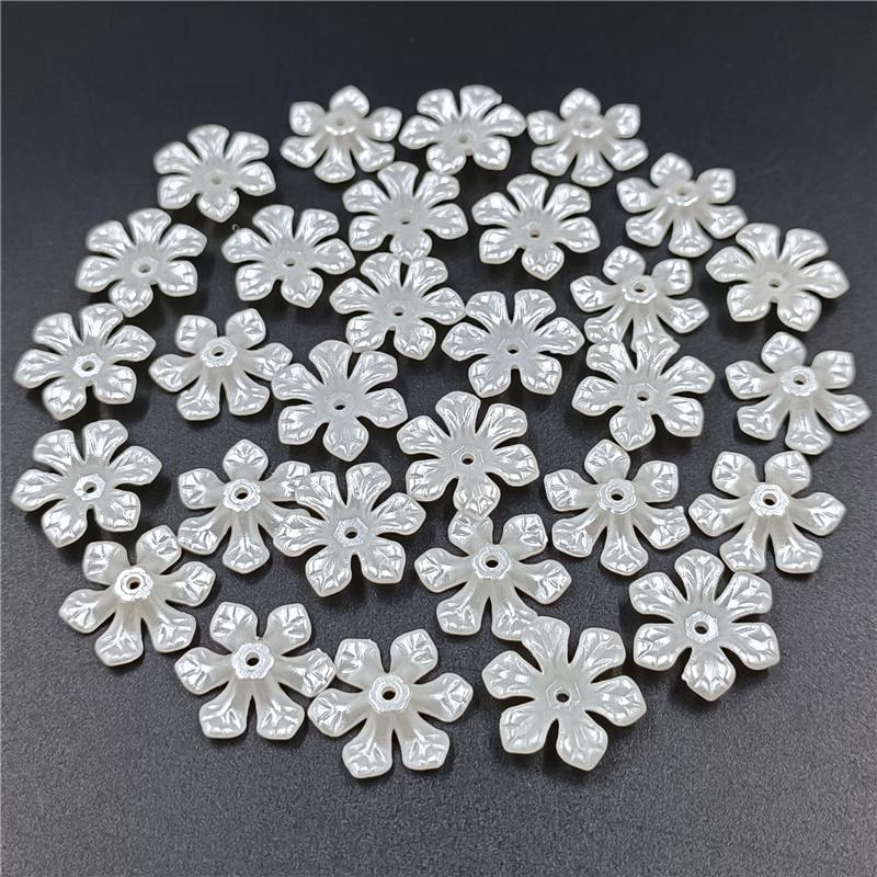 Butterfly Flower ABS Imitation Pearls Loose Beads DIY for Necklace Bracelet Jewelry Making