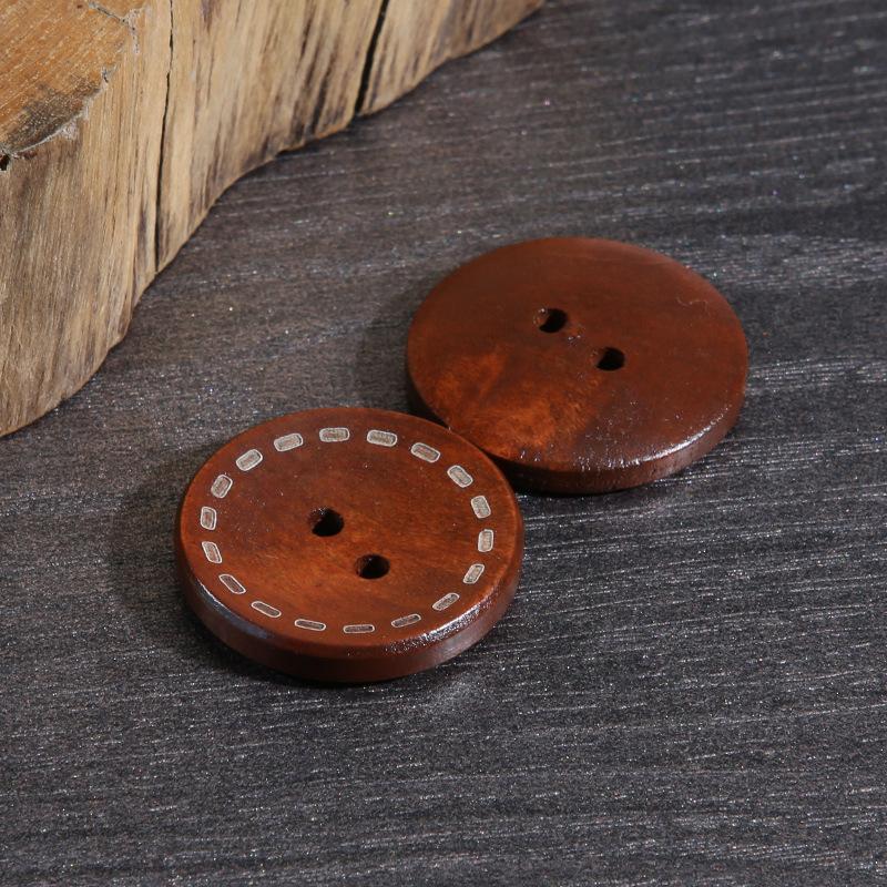 Solid Wood Clothes Buttons Men'S And Women'S Shirts Sweaters Jackets Button Accessories Children'S Coats Trench Coats Cardigan Wood Buttons